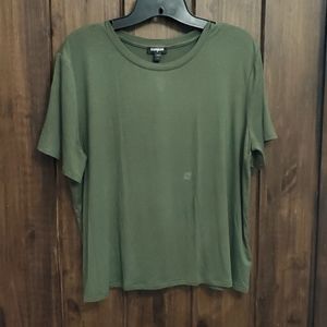 Express Green Flowy Shirt